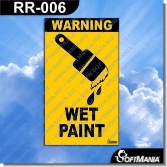 Read full article Premade Sign - WET PAINT