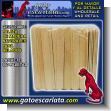 PALETA DE MADERA PARA HELADOS MADERA NATURALES - 12 PAQUETES DE 100 UNIDADES