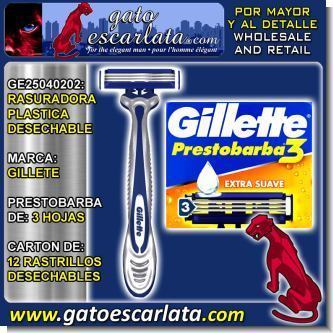 Lee el articulo completo RASURADORA PLASTICA DESECHABLE GILLETE PRESTOBARBA DE 3 HOJAS - CARTON DE 12 RASTRILLOS DESECHABLES Lee el articulo completo RASURADORA PLASTICA DESECHABLE GILLETE PRESTOBARBA DE 3 HOJAS - CARTON DE 12 RASTRILLOS DESECHABLES