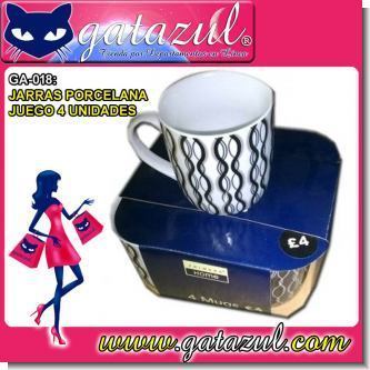 Lee el articulo completo JARRAS DE PORCELANA JUEGO DE 4 UNIDADES