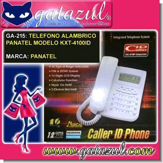 Lee el articulo completo TELEFONO ALAMBRICO PANATEL MODELO KXT-4100ID