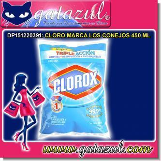 Lee el articulo completo CLORO PARA ROPA MARCA LOS CONEJOS 450 ML